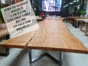 Golden Walnut Dining Table