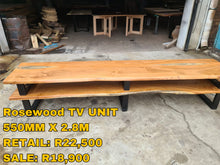 Load image into Gallery viewer, Rosewood TV stand
